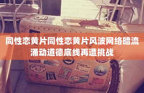 同性恋黄片同性恋黄片风波网络暗流涌动道德底线再遭挑战