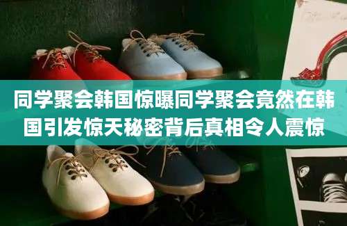 同学聚会韩国惊曝同学聚会竟然在韩国引发惊天秘密背后真相令人震惊