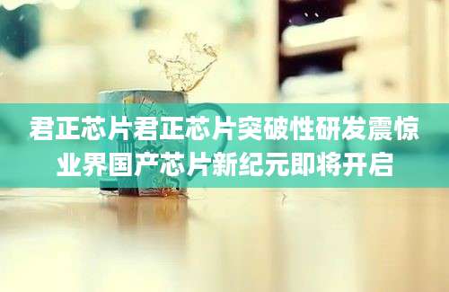 君正芯片君正芯片突破性研发震惊业界国产芯片新纪元即将开启