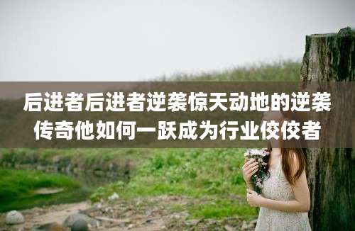 后进者后进者逆袭惊天动地的逆袭传奇他如何一跃成为行业佼佼者