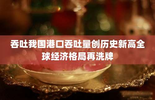 吞吐我国港口吞吐量创历史新高全球经济格局再洗牌