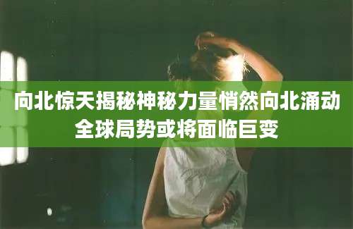 向北惊天揭秘神秘力量悄然向北涌动全球局势或将面临巨变