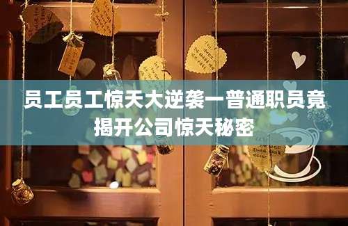 员工员工惊天大逆袭一普通职员竟揭开公司惊天秘密