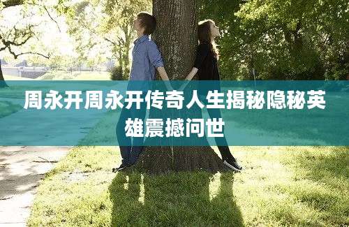 周永开周永开传奇人生揭秘隐秘英雄震撼问世