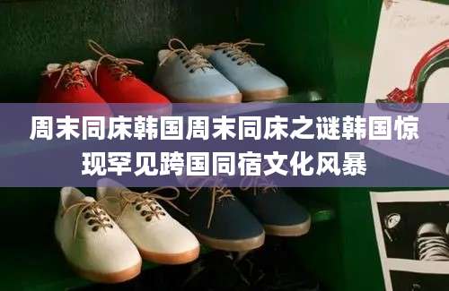 周末同床韩国周末同床之谜韩国惊现罕见跨国同宿文化风暴