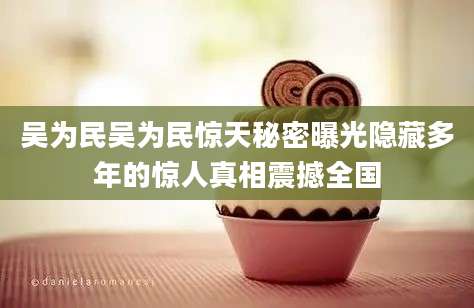 吴为民吴为民惊天秘密曝光隐藏多年的惊人真相震撼全国
