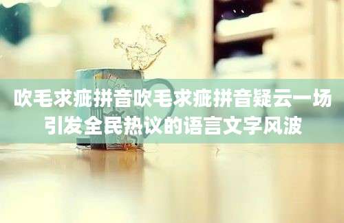 吹毛求疵拼音吹毛求疵拼音疑云一场引发全民热议的语言文字风波