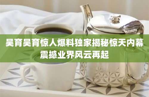 吴育吴育惊人爆料独家揭秘惊天内幕震撼业界风云再起