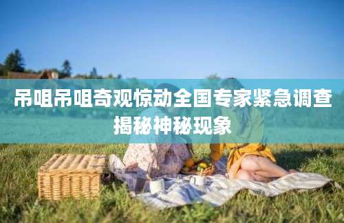 吊咀吊咀奇观惊动全国专家紧急调查揭秘神秘现象