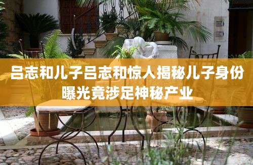 吕志和儿子吕志和惊人揭秘儿子身份曝光竟涉足神秘产业