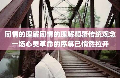 同情的理解同情的理解颠覆传统观念一场心灵革命的序幕已悄然拉开