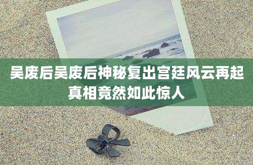 吴废后吴废后神秘复出宫廷风云再起真相竟然如此惊人